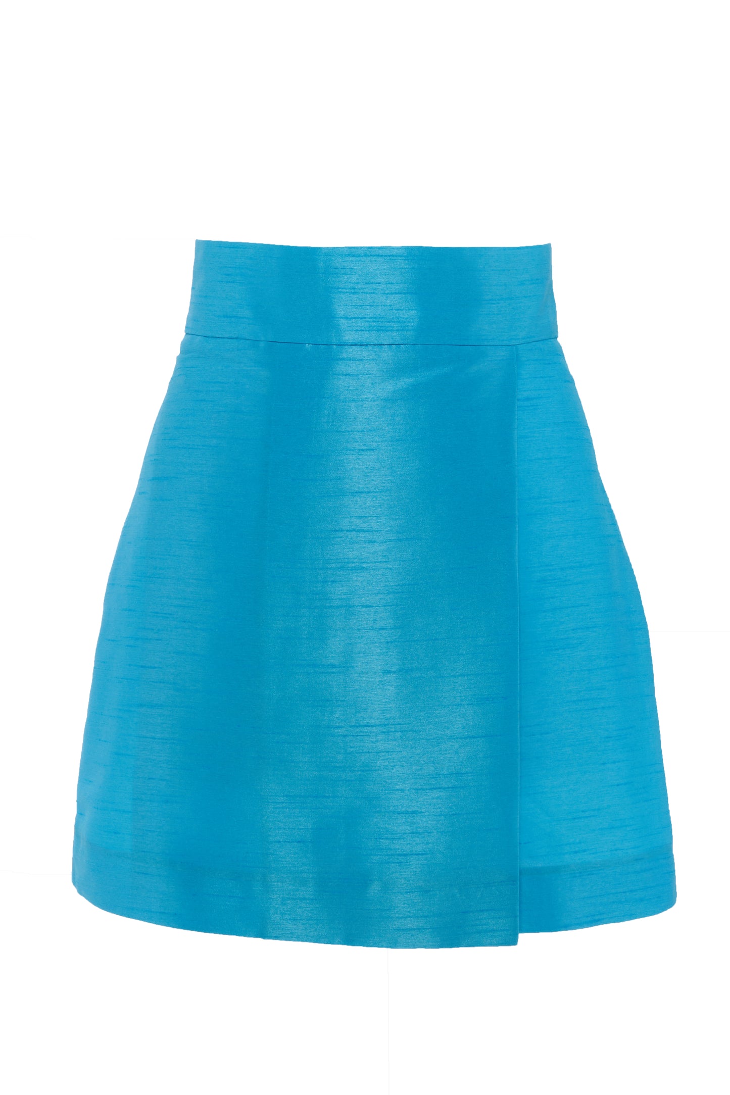 Victoria Sculptural Mini Blue Skirt