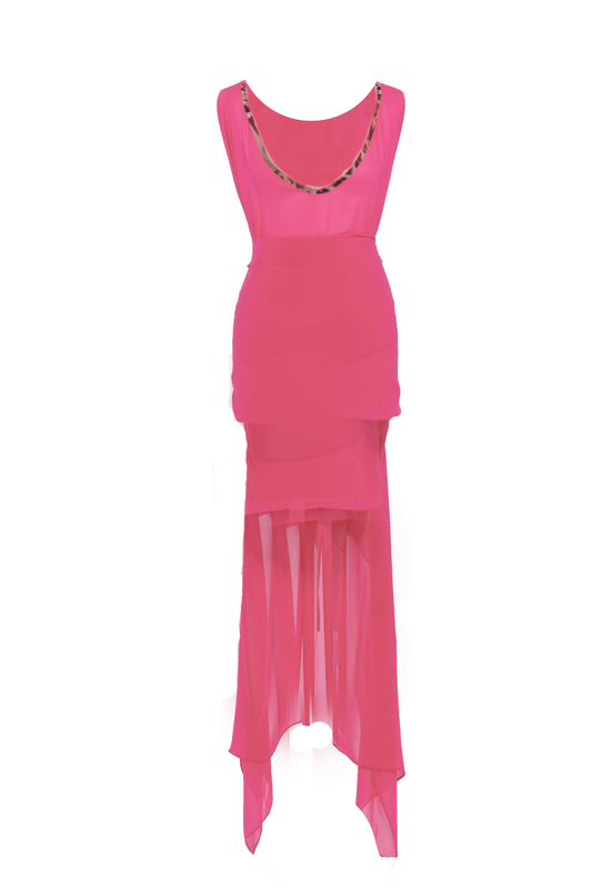 La Mare kaftan in Fuchsia