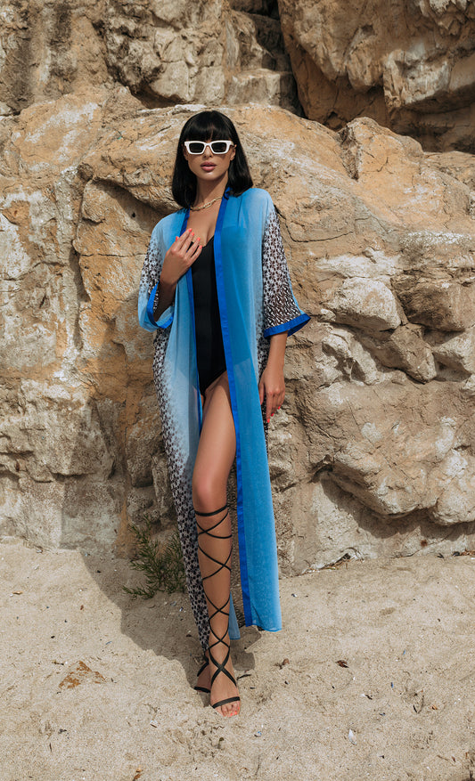 La Mare kaftan in abstract print