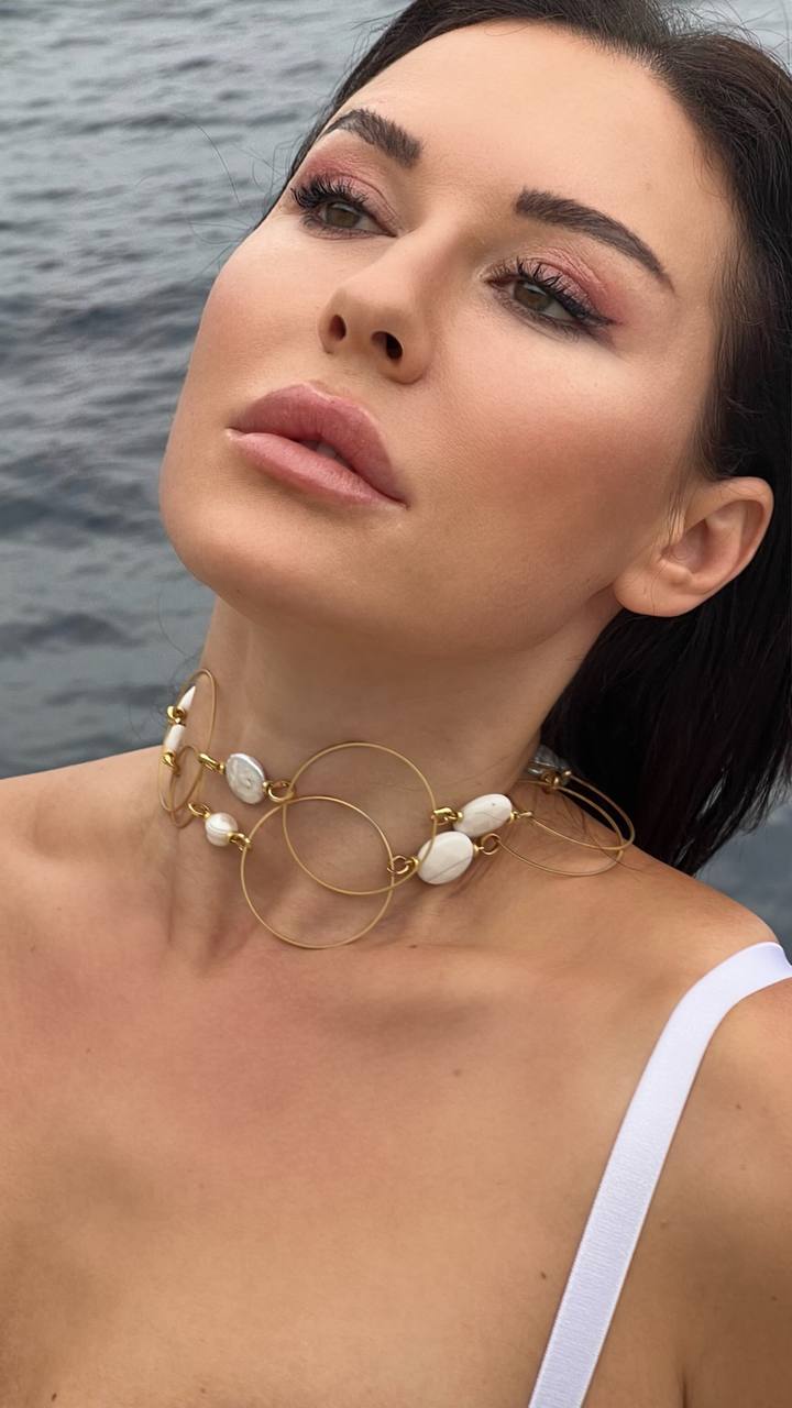 Pearl long necklace
