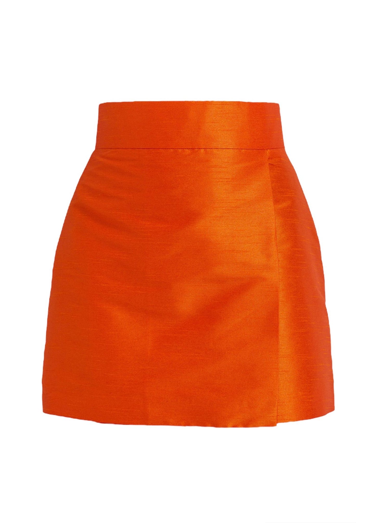 Victoria Sculptural Mini Orange Skirt