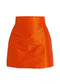 Victoria Sculptural Mini Orange Skirt
