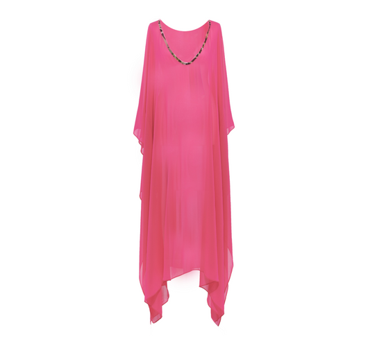 La Mare kaftan in Fuchsia