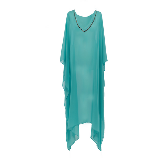 La Mare Kaftan in turquoise