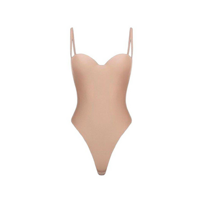 Victoria forming beige string bodysuit: Shape Your Confidence with Style