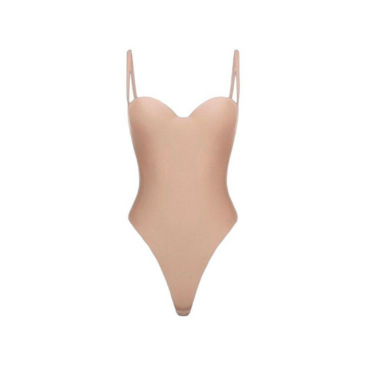 Victoria forming beige string bodysuit: Shape Your Confidence with Style