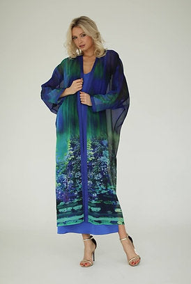 Water lilies Kimono, Water lilies Kimono marli, Water lilies Kimono marli dress, Water lilies Kimono marli dresses, MARLI Dresses Monaco London, Marli Dresses, dresses, dress monaco, monaco, marli monaco, marli dresses monaco