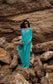 La Mare Kaftan in turquoise